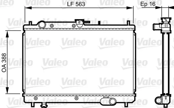 Handler.Part Radiator, engine cooling Valeo 731461 1