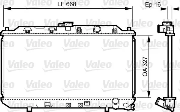 Handler.Part Radiator, engine cooling Valeo 731467 1