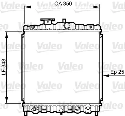 Handler.Part Radiator, engine cooling Valeo 731474 1