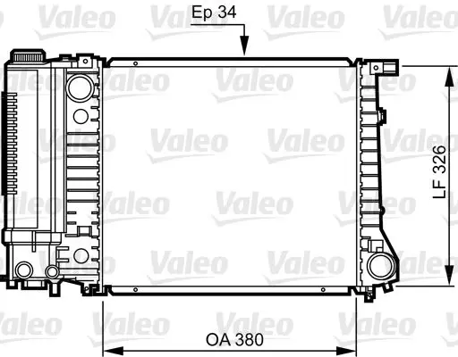 Handler.Part Radiator, engine cooling Valeo 731509 1