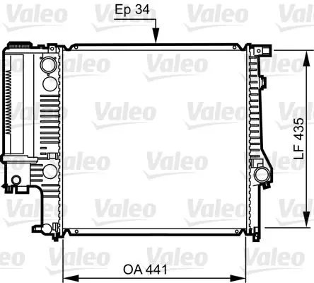 Handler.Part Radiator, engine cooling Valeo 731512 1