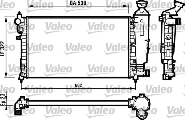 Handler.Part Radiator, engine cooling Valeo 731526 1