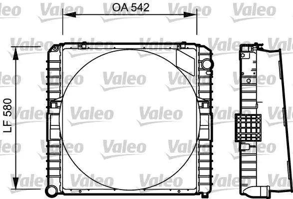 Handler.Part Radiator, engine cooling Valeo 731534 1