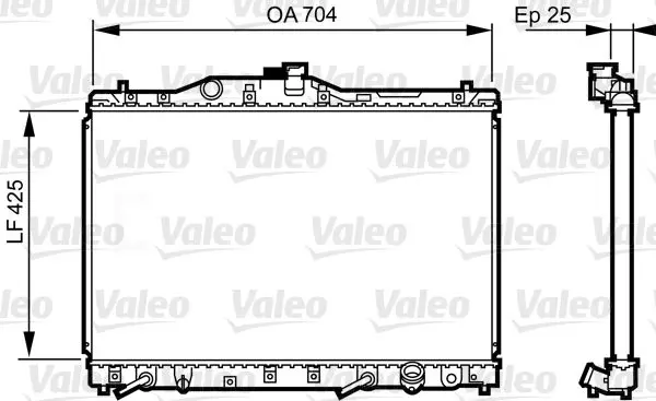 Handler.Part Radiator, engine cooling Valeo 731629 1