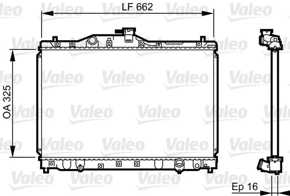 Handler.Part Radiator, engine cooling Valeo 731630 1