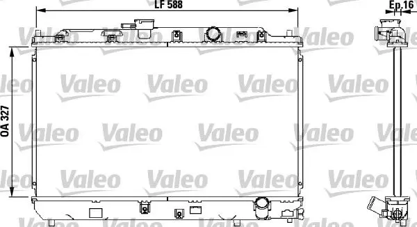 Handler.Part Radiator, engine cooling Valeo 731634 1