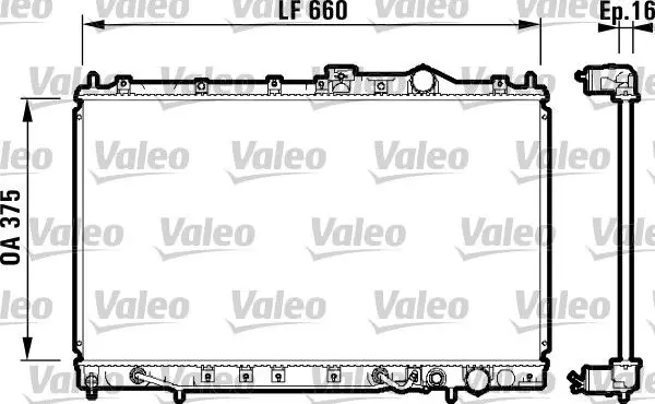 Handler.Part Radiator, engine cooling Valeo 731648 1