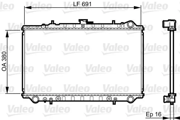 Handler.Part Radiator, engine cooling Valeo 731657 1