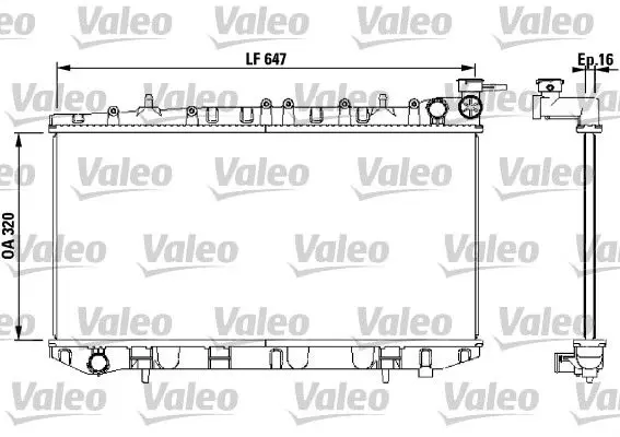 Handler.Part Radiator, engine cooling Valeo 731670 1