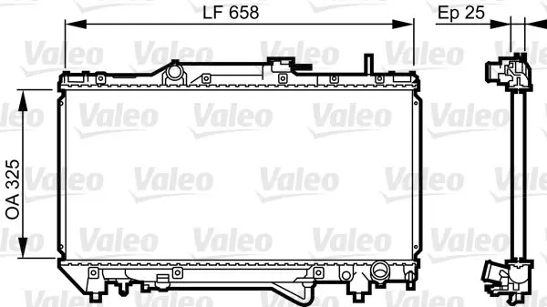 Handler.Part Radiator, engine cooling Valeo 731682 1