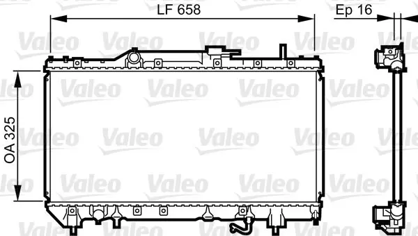 Handler.Part Radiator, engine cooling Valeo 731685 1