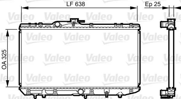 Handler.Part Radiator, engine cooling Valeo 731688 1