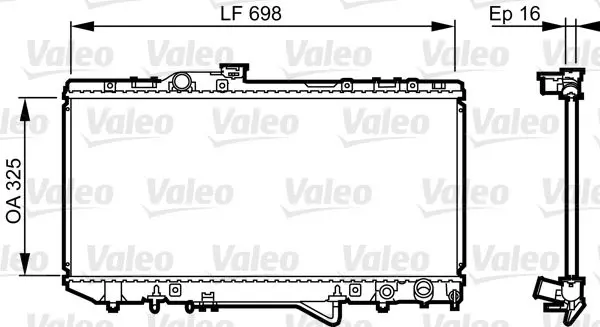 Handler.Part Radiator, engine cooling Valeo 731694 1