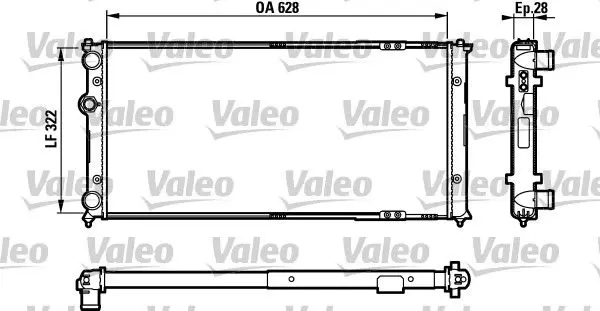 Handler.Part Radiator, engine cooling Valeo 731728 1