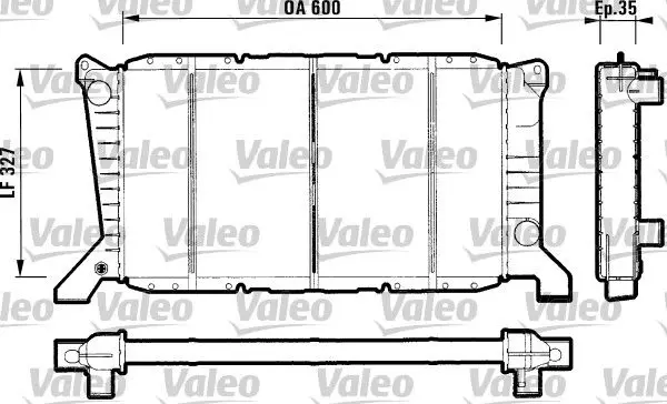 Handler.Part Radiator, engine cooling Valeo 731779 1