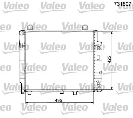 Handler.Part Radiator, engine cooling Valeo 731807 1