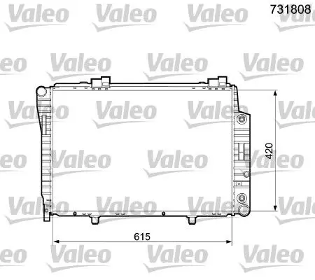 Handler.Part Radiator, engine cooling Valeo 731808 1