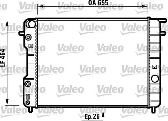 Handler.Part Radiator, engine cooling Valeo 731840 1