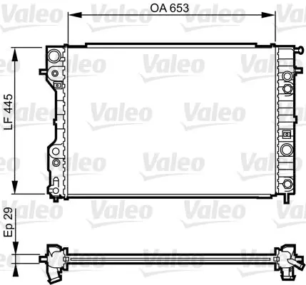 Handler.Part Radiator, engine cooling Valeo 731841 1