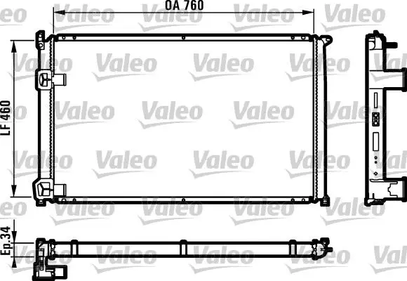 Handler.Part Radiator, engine cooling Valeo 732063 1