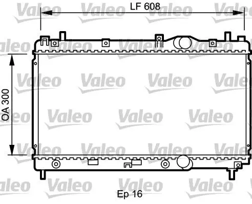 Handler.Part Radiator, engine cooling Valeo 732426 1