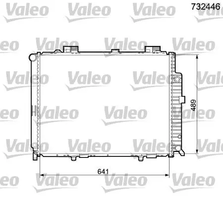 Handler.Part Radiator, engine cooling Valeo 732446 1