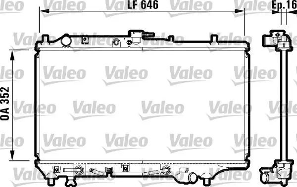 Handler.Part Radiator, engine cooling Valeo 732475 1