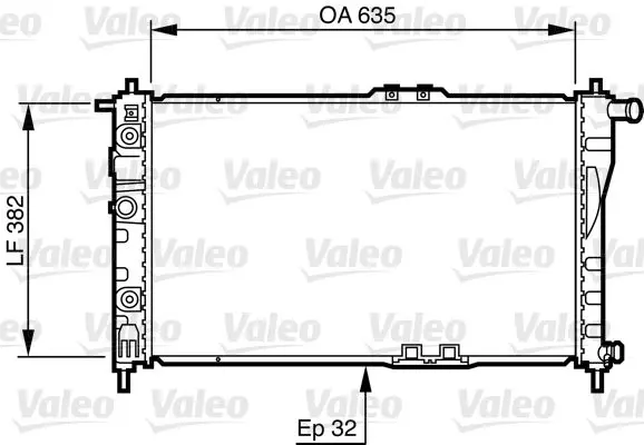 Handler.Part Radiator, engine cooling Valeo 732483 1