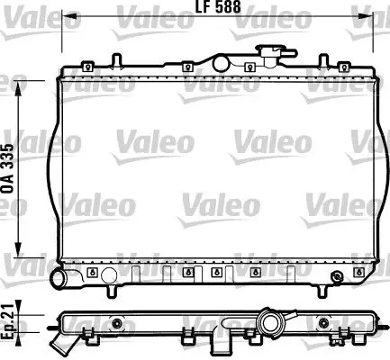 Handler.Part Radiator, engine cooling Valeo 732488 1