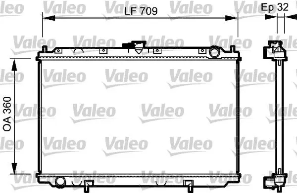 Handler.Part Radiator, engine cooling Valeo 732529 1