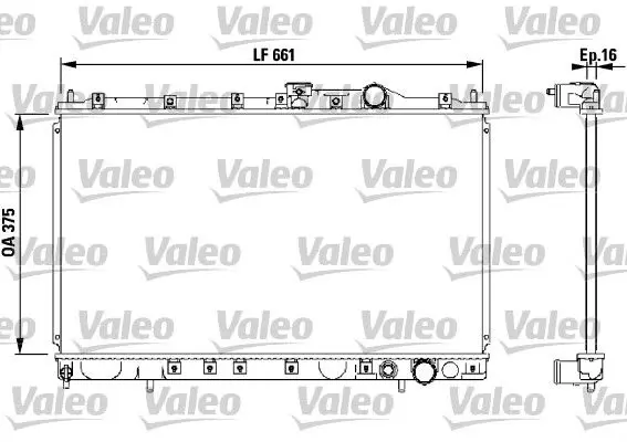 Handler.Part Radiator, engine cooling Valeo 732539 1