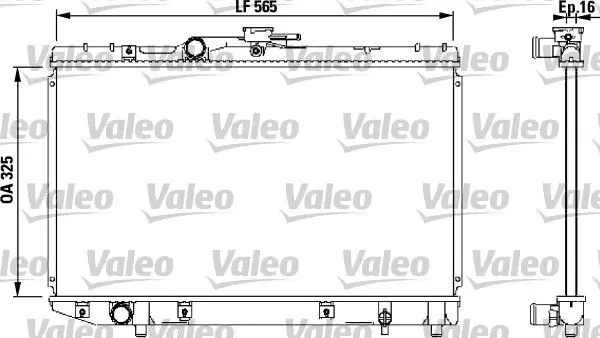 Handler.Part Radiator, engine cooling Valeo 732543 1