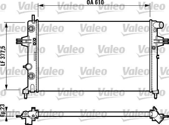 Handler.Part Radiator, engine cooling Valeo 732549 1