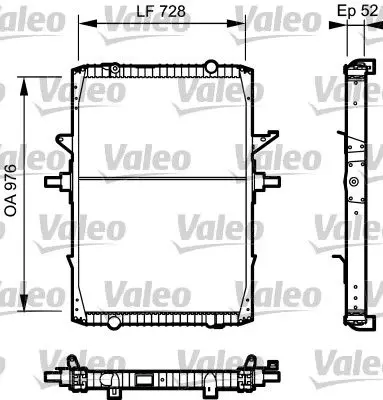 Handler.Part Radiator, engine cooling Valeo 732572 1