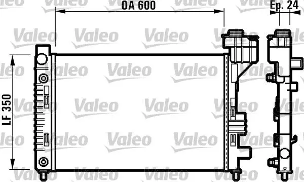 Handler.Part Radiator, engine cooling Valeo 732587 1