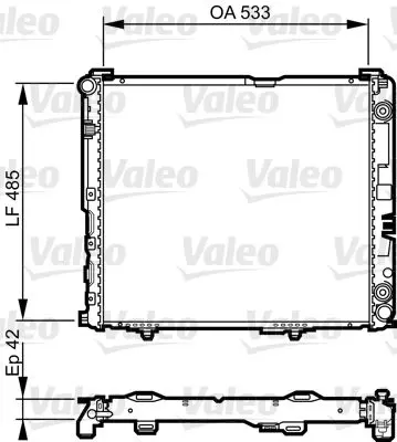 Handler.Part Radiator, engine cooling Valeo 732591 1