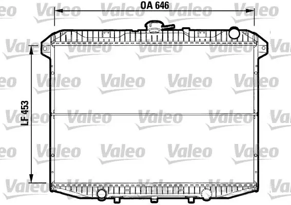 Handler.Part Radiator, engine cooling Valeo 732592 1