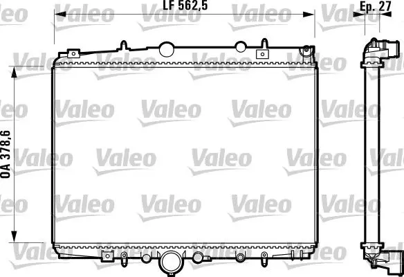 Handler.Part Radiator, engine cooling Valeo 732598 1