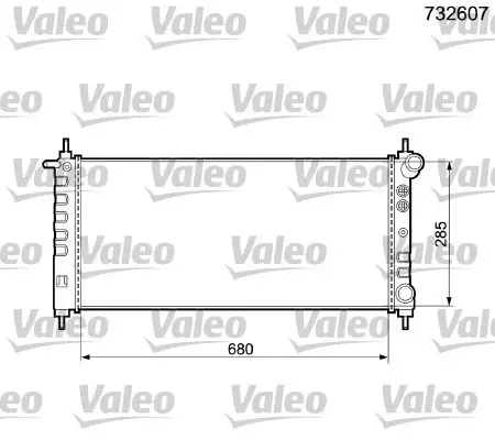 Handler.Part Radiator, engine cooling Valeo 732607 1