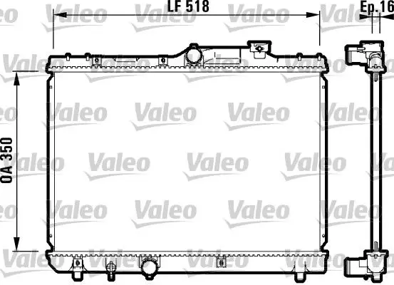 Handler.Part Radiator, engine cooling Valeo 732614 1