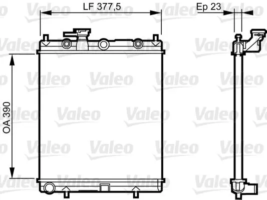 Handler.Part Radiator, engine cooling Valeo 732718 1