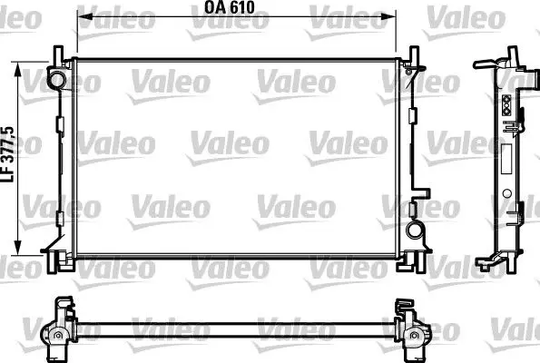 Handler.Part Radiator, engine cooling Valeo 732732 1