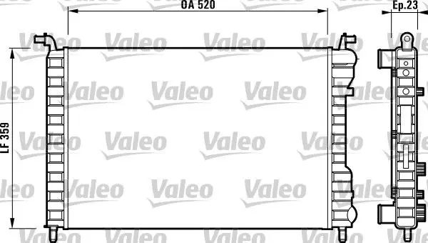 Handler.Part Radiator, engine cooling Valeo 732812 1