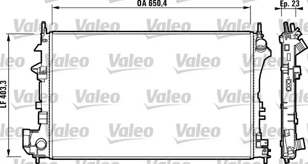 Handler.Part Radiator, engine cooling Valeo 732879 1