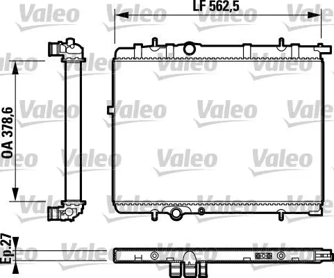 Handler.Part Radiator, engine cooling Valeo 732893 1