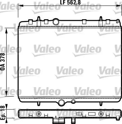 Handler.Part Radiator, engine cooling Valeo 732896 1