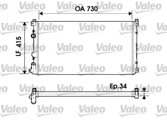 Handler.Part Radiator, engine cooling Valeo 732918 1