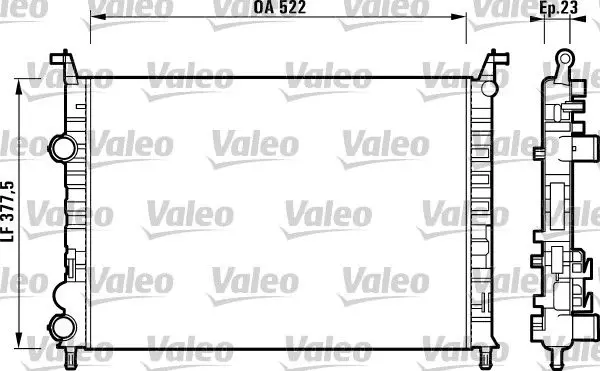 Handler.Part Radiator, engine cooling Valeo 732948 1