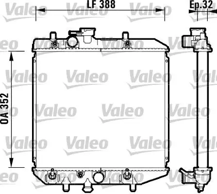 Handler.Part Radiator, engine cooling Valeo 734104 1