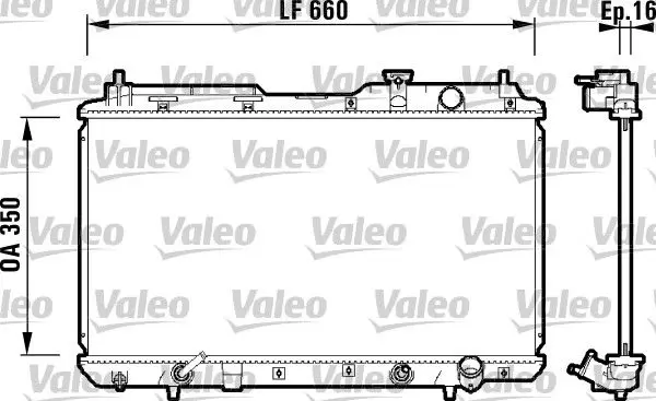 Handler.Part Radiator, engine cooling Valeo 734110 1